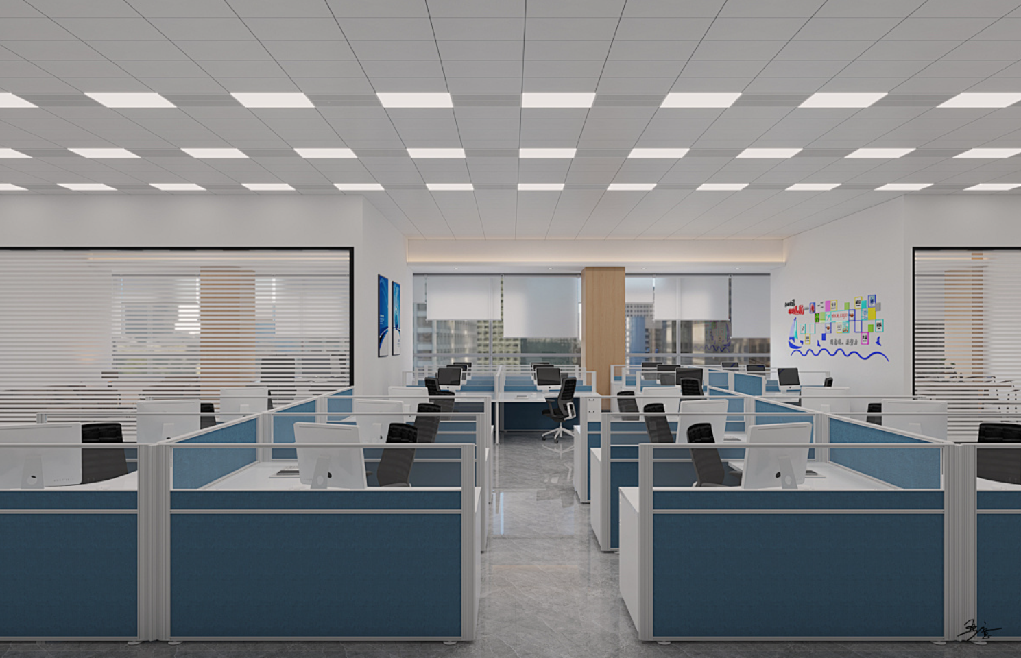 医院行政办公系列-屏风卡位 Hospital Administrative Office Series - Partition Cubicles