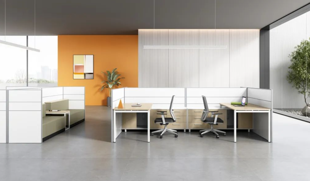 商务办公系列-屏风卡位 Business Office Series - Partitioned Workstations